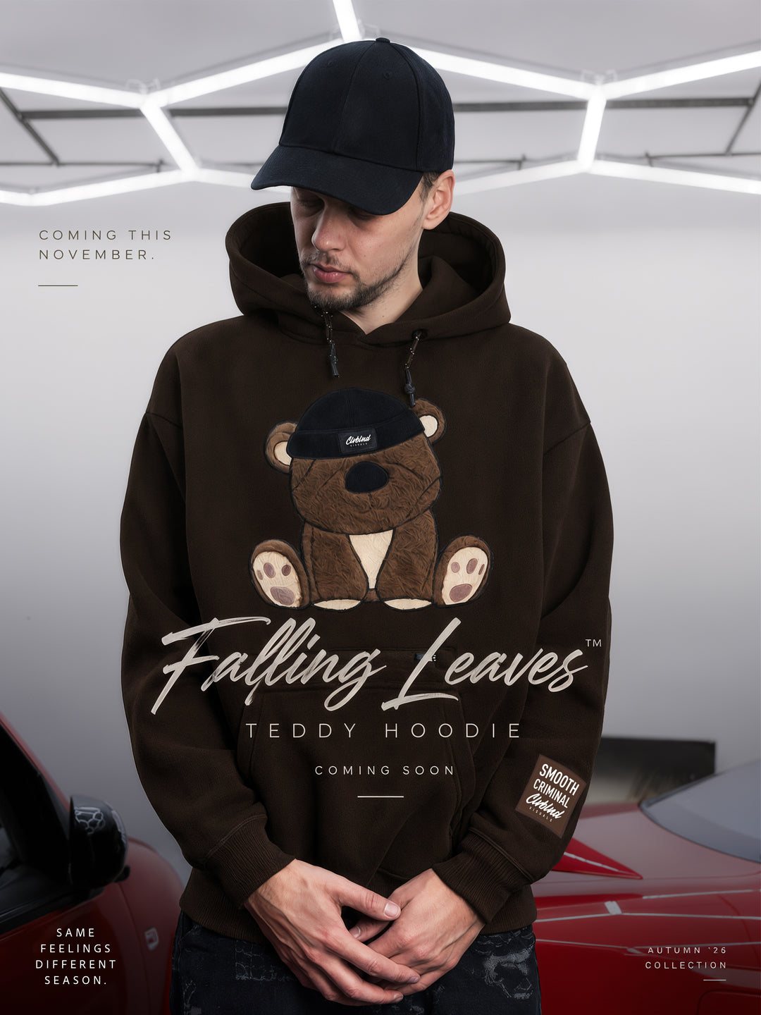 Teddy Hoodie | SMOOTH CRIMINAL 'Falling Leaves' PRE ORDER