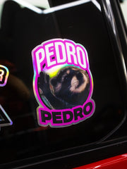 'Pedro Pedro' Oil Slick Sticker Holo