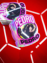 'Pedro Pedro' Oil Slick Sticker Holo