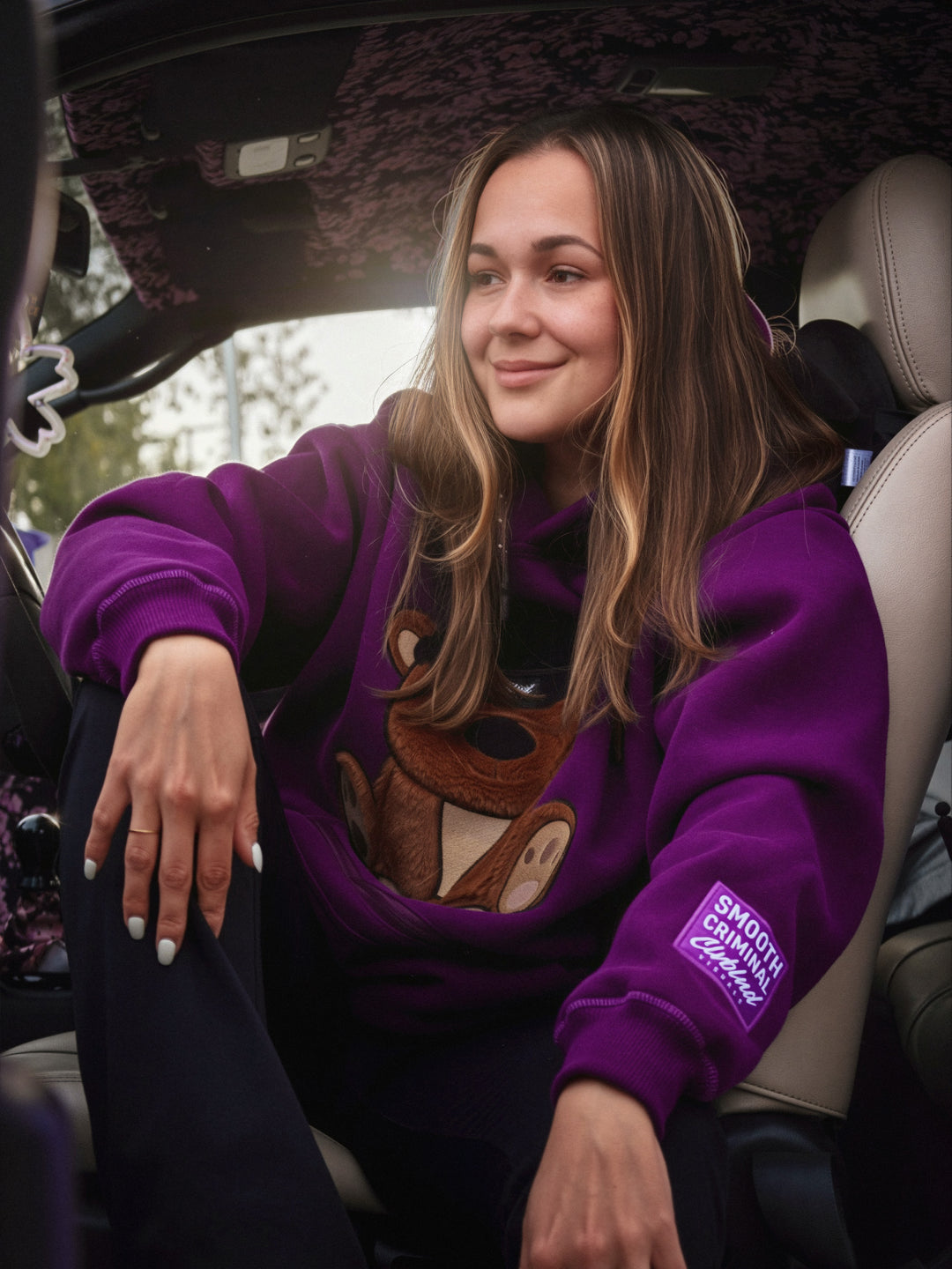 Teddy Hoodie | SMOOTH CRIMINAL 'Plum Lilac'